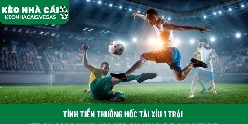 Tính tiền thưởng mốc tài xỉu 1 trái